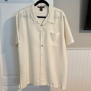 Classic Cream Button Down Shirt for Men